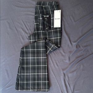 NWT Almost Famous Plaid Flare Pants